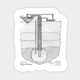 Method for Mining Salt Vintage Patent Hand Drawing Sticker